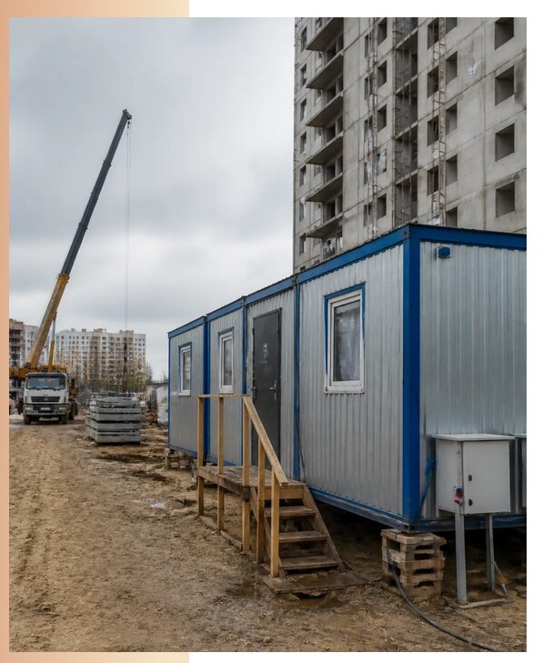 Аренда строительных вагончиков для рабочих в Абакане